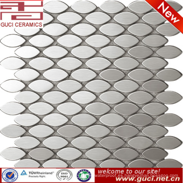 precio de baldosas de mosaico de acero inoxidable oval barato suministro de fábrica de china